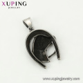 33888 xuping Best selling black gun color Stainless Steel jewelry horse head pendant